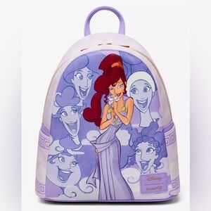 Disney Loungefly Hercules Meg & The Muses Mini Backpack NEW with Tags Purple